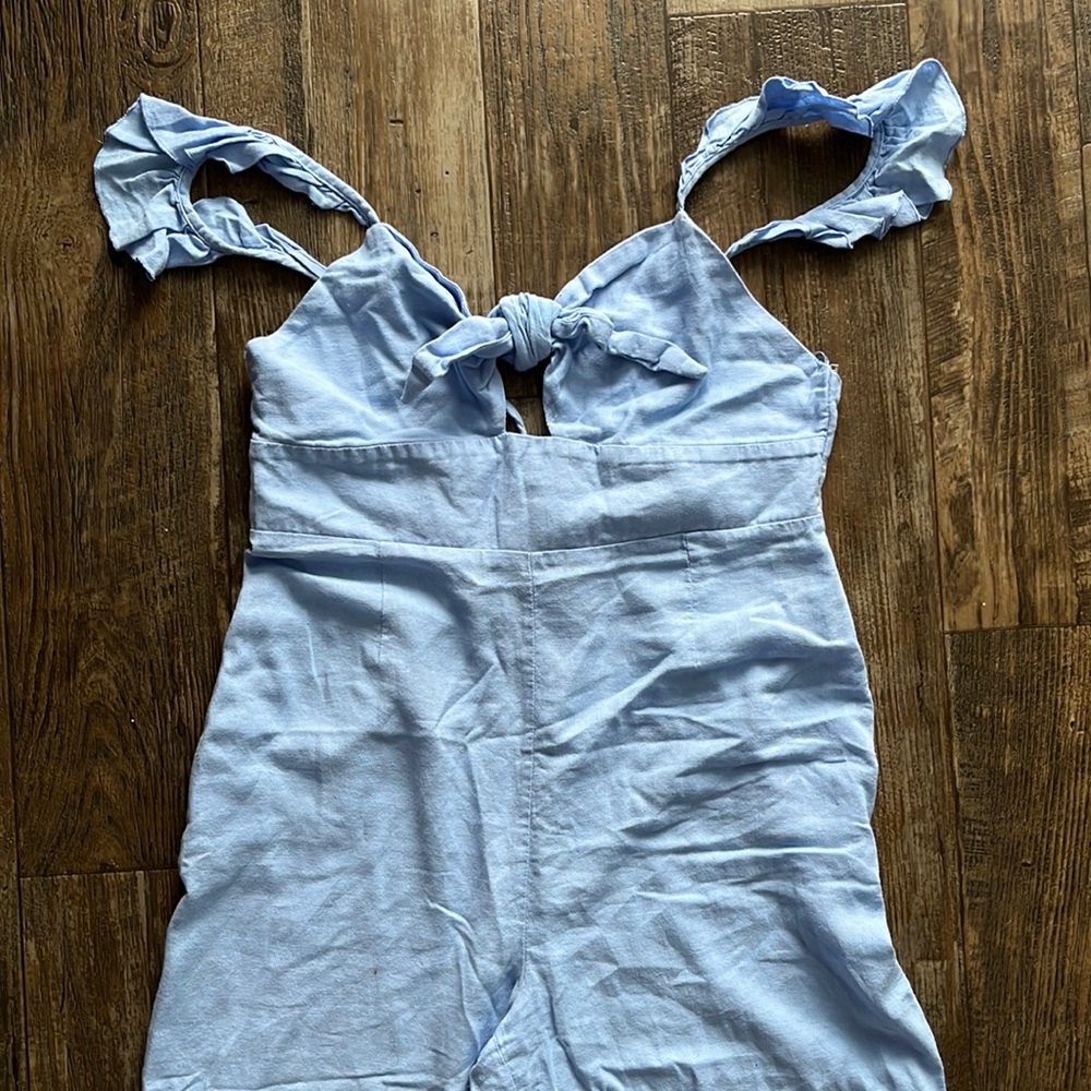 🔥Zara Jumpsuit Romper Pants Blue Jean 🔥